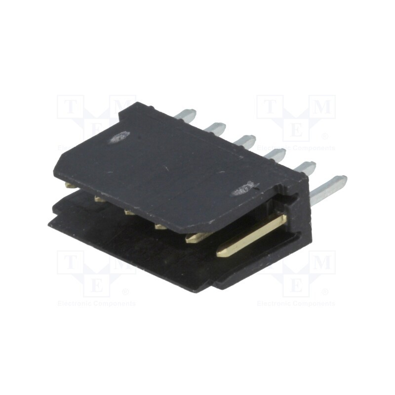 1 pcs x Amphenol Communications Solutions - 76384-306LF - Socket, wire-board, male, PIN: 6, 2.54mm, THT, Dubox®, 3A, Layout: 1x6