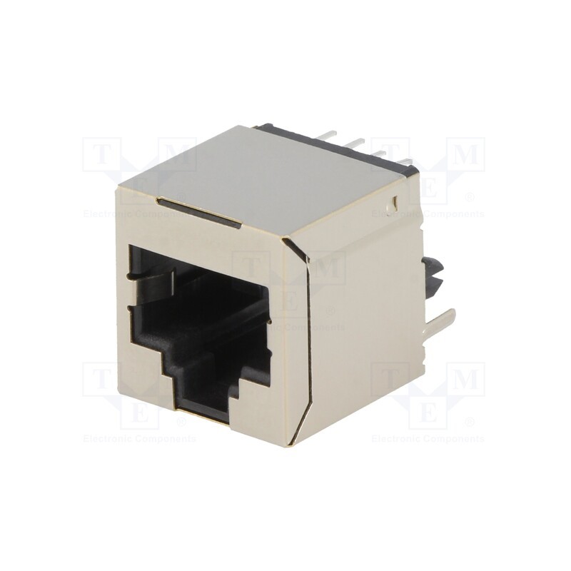 1 pcs x ENCITECH - RJJS-88-142-E1V-002 - Socket, RJ45, PIN: 8, Cat: 5, shielded, Layout: 8p8c, THT, straight