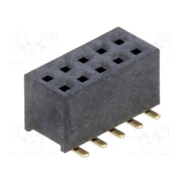 1 pcs x HARWIN - M50-3120545 - 5+5 Pos. Female DIL Vertical SMT Conn.