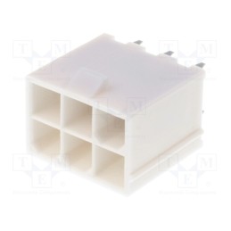 1 pcs x MOLEX - 39288060 - Socket, wire-board, male, Mini-Fit Jr, 4.2mm, PIN: 6, THT, 9A, tinned