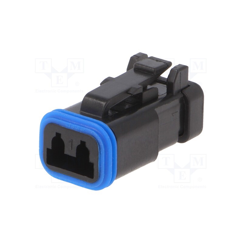 1 pcs x BULGIN - PX0105S02BK - Connector: wire-wire, PX0, female, plug, for cable, PIN: 2, black
