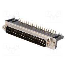 1 pcs x CONNFLY - DS1037-01-37MNAKSI74 - D-Sub, PIN: 37, socket, male, angled 90°, THT, UNC 4-40, -55÷105°C