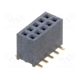 1 pcs x HARWIN - M50-3100545 - 5+5 Pos. Female DIL Vertical SMT Conn.