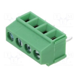 1 pcs x AMPHENOL ANYTEK - YO0401500000G - PCB terminal block, 3.5mm, ways: 4, straight, terminal, on PCBs