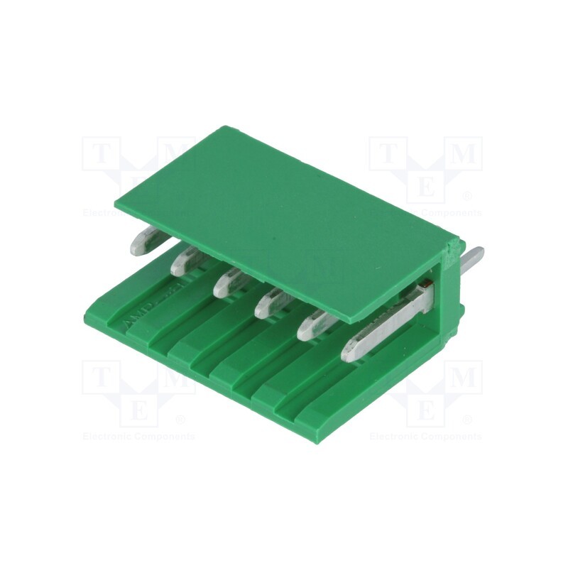 1 pcs x TE Connectivity - 280611-1 - Socket, wire-board, male, AMPMODU MOD I, 3.96mm, PIN: 6, THT, tinned