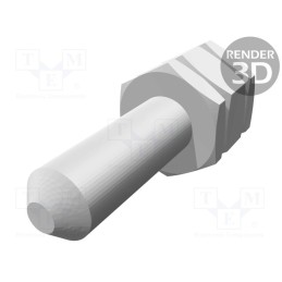 1 pcs x TE Connectivity - 829261-2 - Threaded head screw, UNC 4-40, AMPLIMITE, Spanner: 5mm, silver