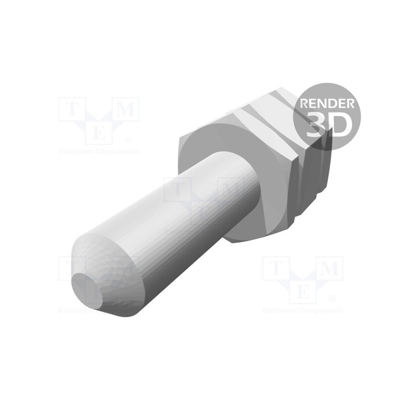 1 pcs x TE Connectivity - 829261-2 - Threaded head screw, UNC 4-40, AMPLIMITE, Spanner: 5mm, silver