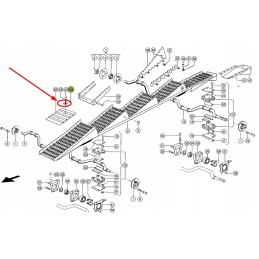 684076 00 fastening of the straw shaker sliding plate