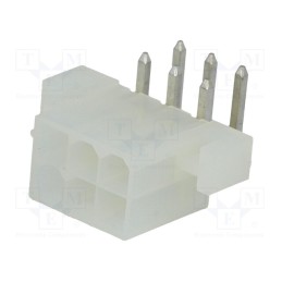 1 pcs x MOLEX - 39291068 - Socket, wire-board, male, Mini-Fit Jr, 4.2mm, PIN: 6, THT, holders