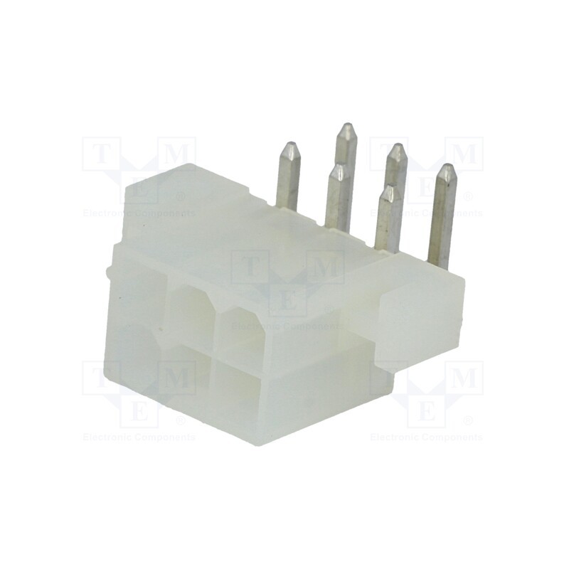 1 pcs x MOLEX - 39291068 - Socket, wire-board, male, Mini-Fit Jr, 4.2mm, PIN: 6, THT, holders