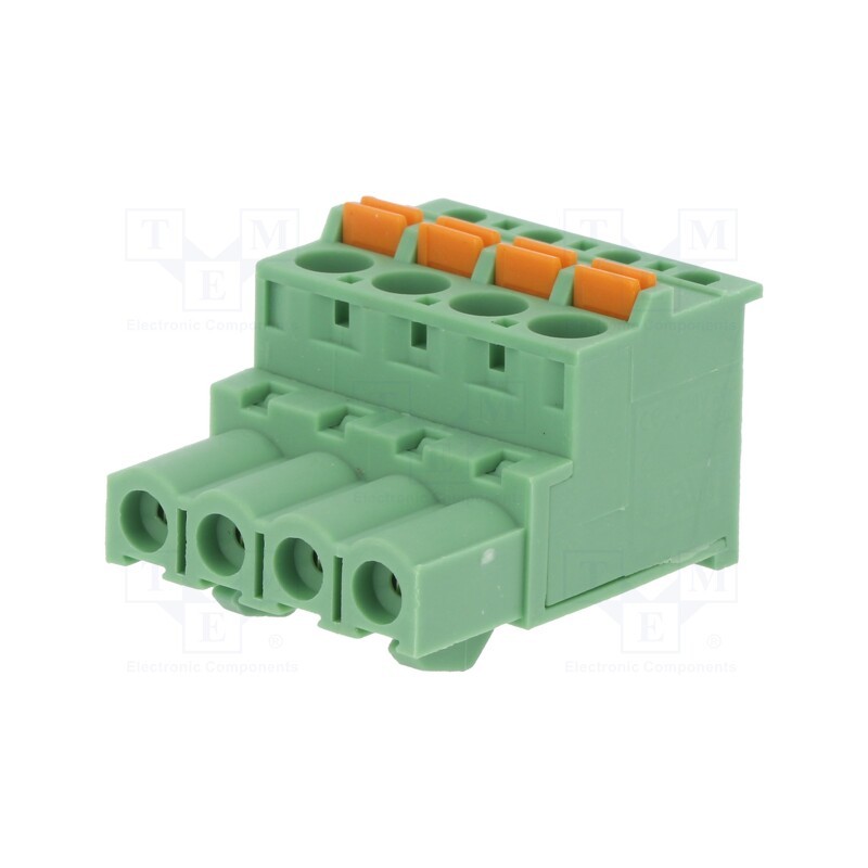 1 pcs x DEGSON ELECTRONICS - 2EDGKDB-5.08-04P-14-00AH - Pluggable terminal block, 5.08mm, ways: 4, angled 90°, plug, green