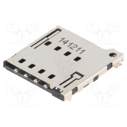1 pcs x ATTEND - 115Q-BCA0 - Connector: for cards, Micro SIM, push-push, SMT, PIN: 8