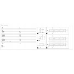 Double-row chain link 06b 2 3 8