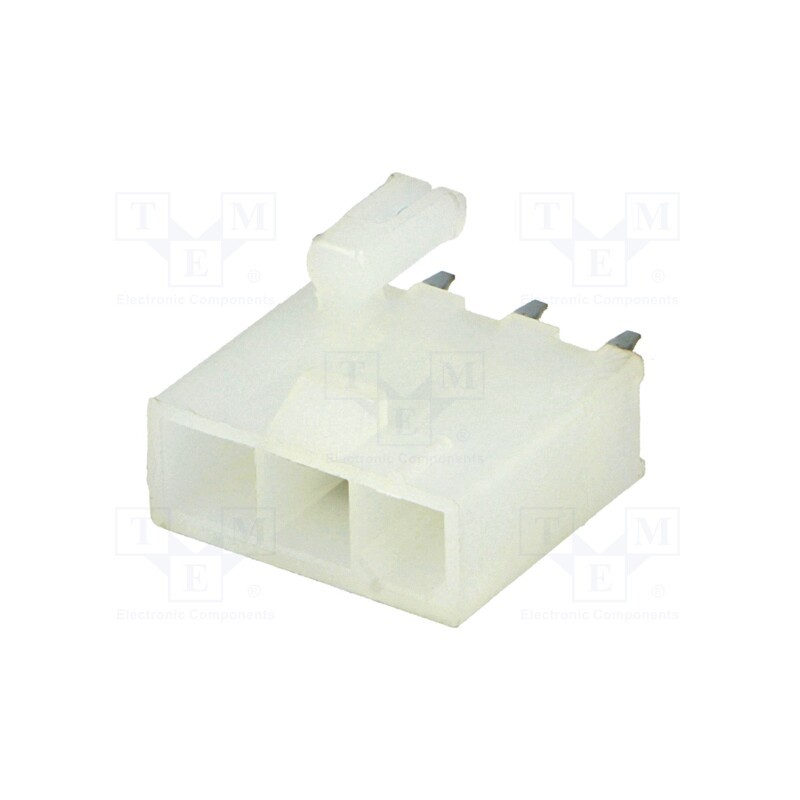 1 pcs x MOLEX - 39301039 - Socket, wire-board, male, Mini-Fit Jr, 4.2mm, PIN: 3, THT, PCB snap