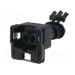 1 pcs x TE Connectivity - 282762-1 - Connector: automotive, JPT, female, plug, for cable, PIN: 2, black