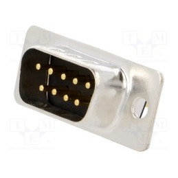 1 pcs x MH CONNECTORS - MHDD9-M-T-B-M - D-Sub, PIN: 9, socket, male, on PCBs, straight, THT, 5A, -55÷105°C