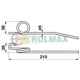 Straw reel pick-up 2 coils z20478 john d