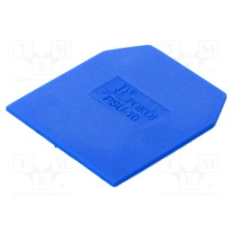 1 pcs x POKu00d3J - A41-0206 - End/partition plate, blue, Width: 1mm, polyamide, -25÷100°C