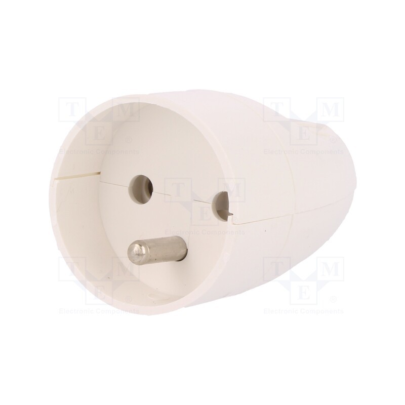 1 pcs x JONEX - 5907570002722 - Connector: AC supply, female, socket, 2P+PE, 250VAC, 16A, white