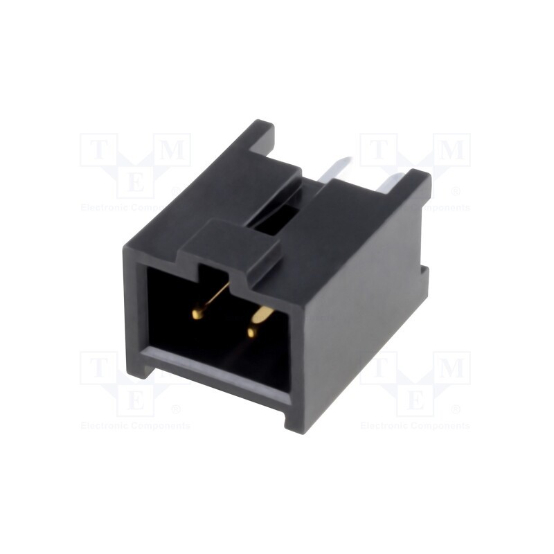 1 pcs x MOLEX - 901361202 - Socket, rectangular, male, PIN: 2, straight, THT, gold-plated