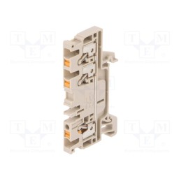 1 pcs x WEIDMu00dcLLER - 1521740000 A3C 2.5 - Splice terminal: rail, 2.5mm2, ways: 1, terminals: 3, beige, wemid