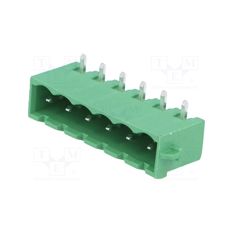 1 pcs x PHOENIX CONTACT - MSTBA 2,5/ 6-G-5,08-RN 1926057 - Pluggable terminal block, 5.08mm, ways: 6, angled 90°, socket