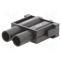 1 pcs x AMPHENOL - C146A02801E8 - Connector: HDC, module, male, C146,heavy|mate M, PIN: 2, 1kV