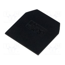 1 pcs x POKu00d3J - A41-0203 - End/partition plate, black, Width: 1mm, polyamide, -25÷100°C