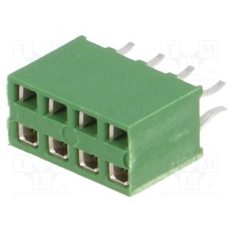1 pcs x TE Connectivity - 215307-4 - Socket, pin strips, HV-100, female, PIN: 8, straight, 2.54mm, THT