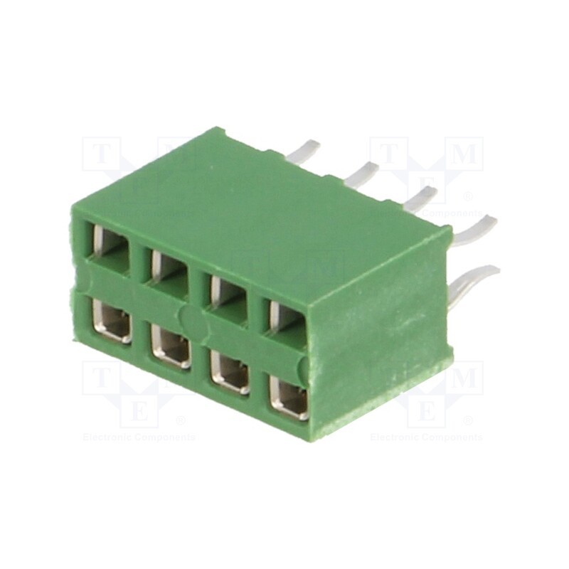 1 pcs x TE Connectivity - 215307-4 - Socket, pin strips, HV-100, female, PIN: 8, straight, 2.54mm, THT