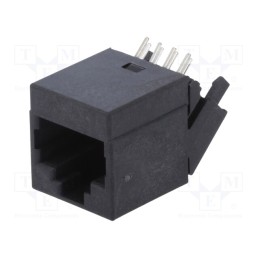 1 pcs x ENCITECH - RJJU-88-142-E7A-025 - Socket, RJ45, PIN: 8, Cat: 5, Layout: 8p8c, THT, angled