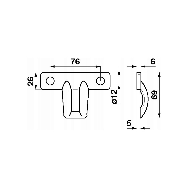 Claas 500053 scythe button
