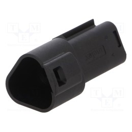 1 pcs x MOLEX - 93444-2101 - Connector: automotive, ML-XT, male, plug, for cable, PIN: 3, black