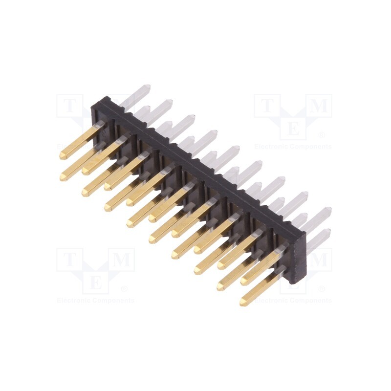 1 pcs x Amphenol Communications Solutions - 57102-F08-09ULF - Pin header, wire-board, male, Minitek, 2mm, PIN: 18, THT, on PCBs,