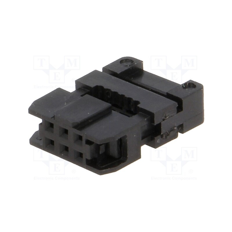 1 pcs x Amphenol Communications Solutions - T826106A201CEU - Plug, IDC, female, PIN: 6, with cable clamp, IDC, for ribbon cable