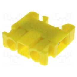 1 pcs x POKu00d3J - A11-4121 - Splice terminal: rail, 0.75÷4mm2, ways: 1, terminals: 2, yellow
