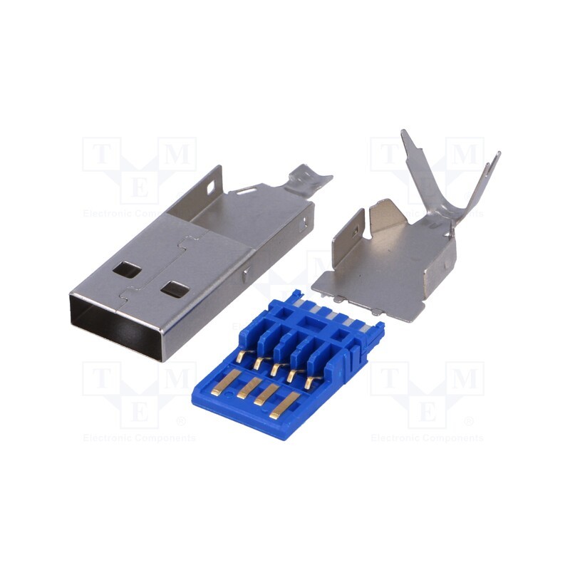 1 pcs x NINIGI - USBA-W3.0 - Plug, USB A, soldering, USB 3.0