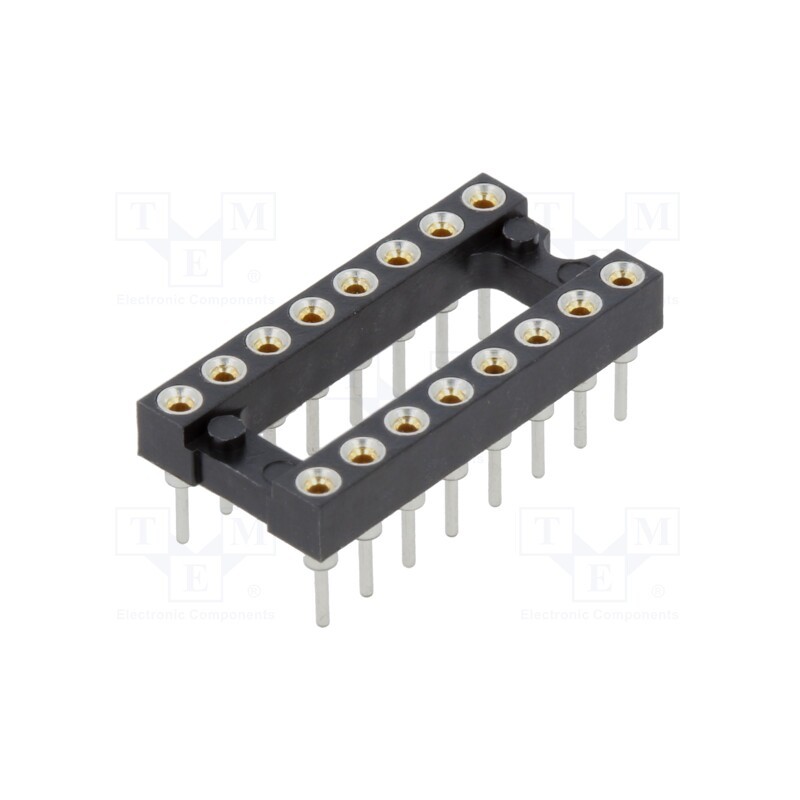 1 pcs x HARWIN - D2816-42 - 8+8 Pos. Female DIL Vertical Throughboard IC Socket