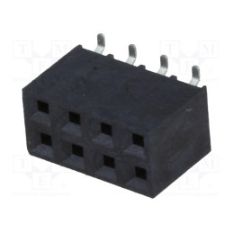 1 pcs x NINIGI - ZL264-8DG - Socket, pin strips, female, PIN: 8, vertical, 2.54mm, SMT, 2x4