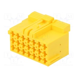 1 pcs x TE Connectivity - 1-967625-5 - Connector: automotive, JPT, female, plug, for cable, PIN: 21, yellow