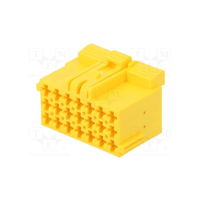 1 pcs x TE Connectivity - 1-967625-5 - Connector: automotive, JPT, female, plug, for cable, PIN: 21, yellow