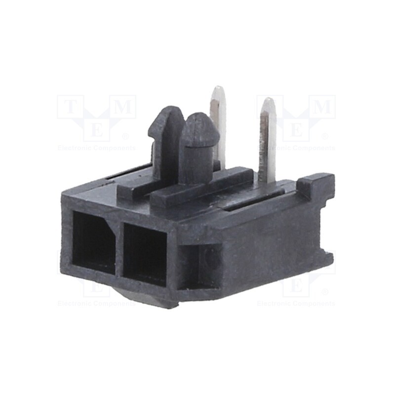 1 pcs x MOLEX - 436500201 - Socket, wire-board, male, Micro-Fit 3.0, 3mm, PIN: 2, 5A