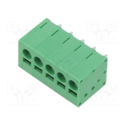 1 pcs x ADAM TECH - EB163A-05-C-180 - PCB terminal block, Contacts ph: 5mm, ways: 5, straight, terminal