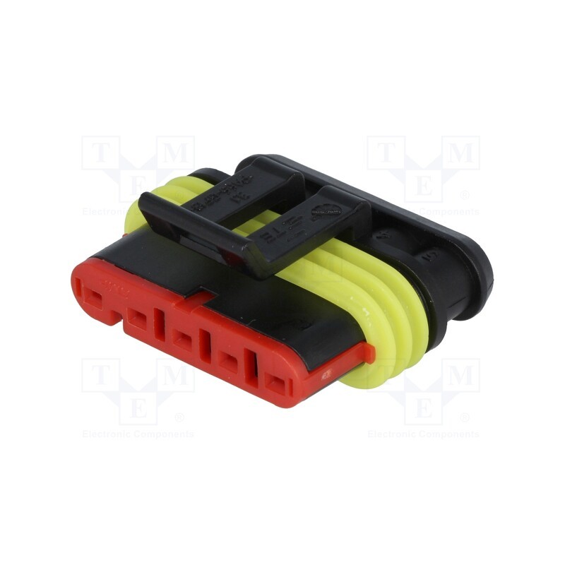1 pcs x TE Connectivity - 282089-1 - Connector: wire-wire, Superseal 1.5, female, plug, PIN: 5, IP67