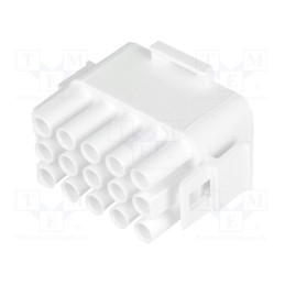 1 pcs x TE Connectivity - 350736-4 - Plug, wire-wire, male/female, Universal MATE-N-LOK, 6.35mm, 600V