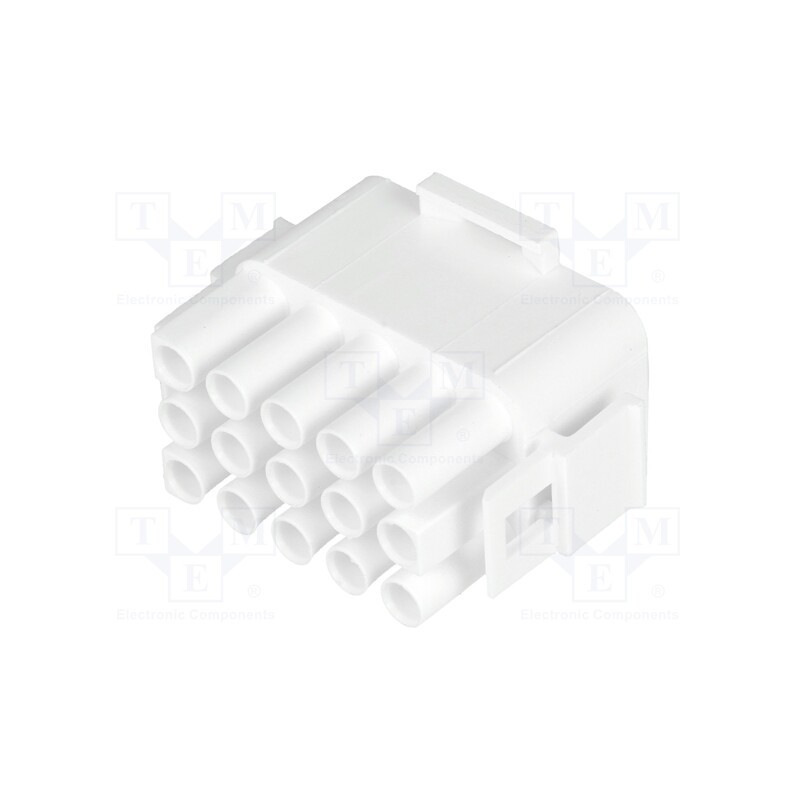 1 pcs x TE Connectivity - 350736-4 - Plug, wire-wire, male/female, Universal MATE-N-LOK, 6.35mm, 600V
