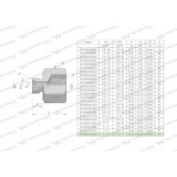 Hydraulic differential bush inch AB 1 g