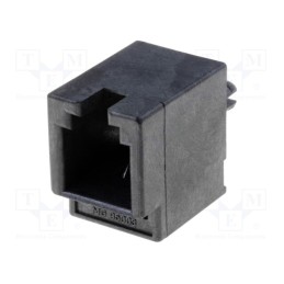 1 pcs x MOLEX - 955032441 - Socket, RJ9, PIN: 4, Cat: 3, gold-plated, Layout: 4p4c, on PCBs, THT