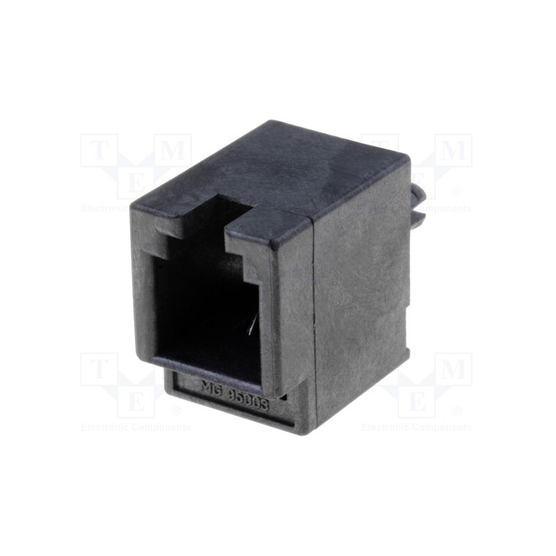 1 pcs x MOLEX - 955032441 - Socket, RJ9, PIN: 4, Cat: 3, gold-plated, Layout: 4p4c, on PCBs, THT
