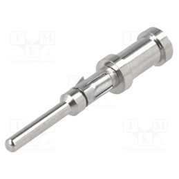 1 pcs x BULGIN - SA3544/P - Contact, male, brass, nickel plated, 20AWG÷18AWG, crimped